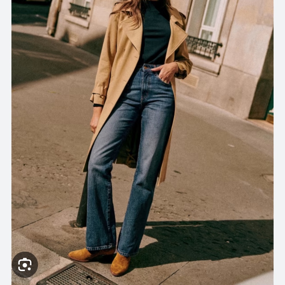 🇫🇷☕️Sézane Serge trousers denim perfect condition 38/6